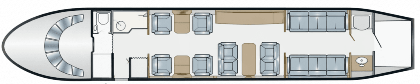 Dassault Falcon 900B day plan